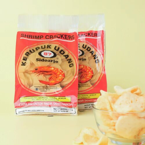 Komodo Foods 87 Mini Shrimp Crackers (Kerupuk Udang) – Authentic Indonesian Delicacy Made from Fresh Shrimp