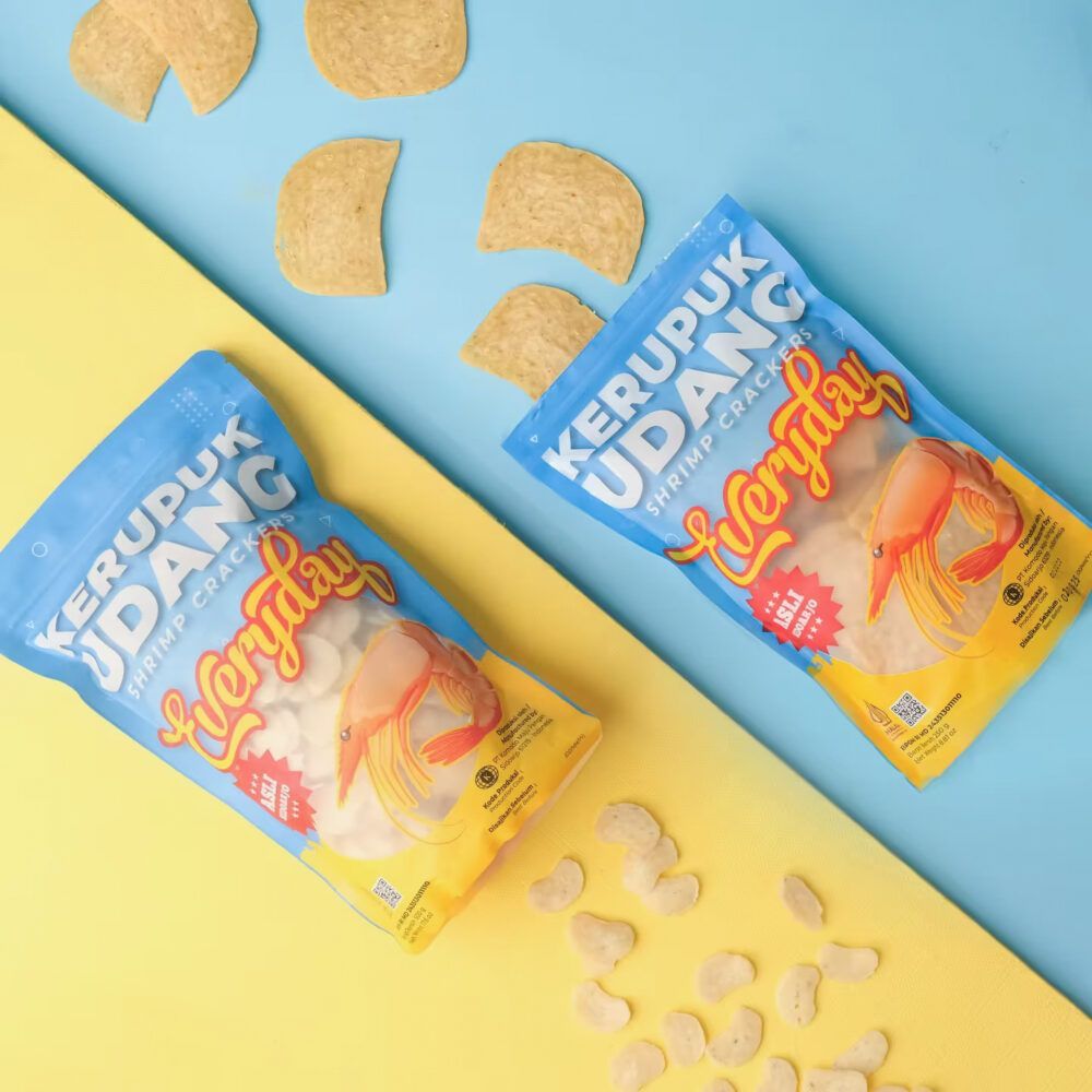 Komodo Foods Everyday Mini/GK Shrimp Crackers (Kerupuk Udang) – Authentic Indonesian Delicacy Made from Fresh Shrimp