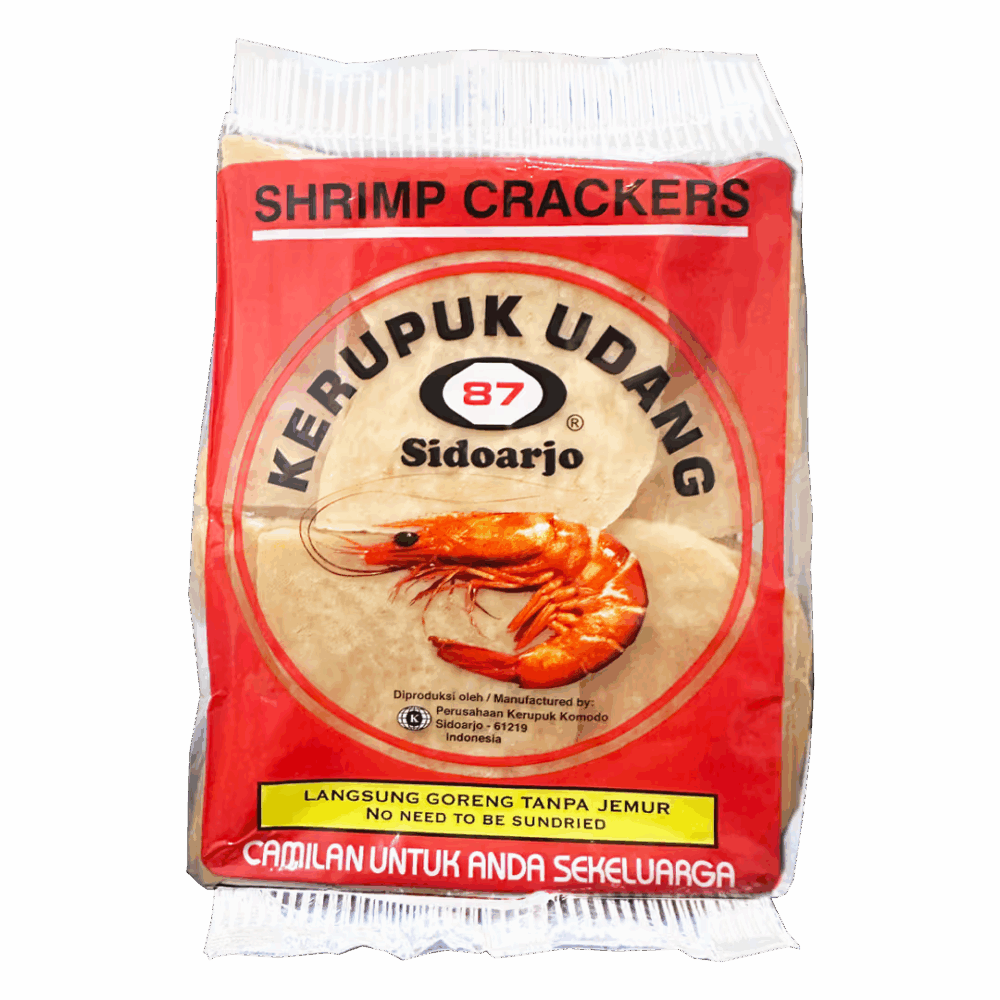Komodo Foods 87 GK Shrimp Crackers (Kerupuk Udang) – Authentic Indonesian Delicacy Made from Fresh Shrimp