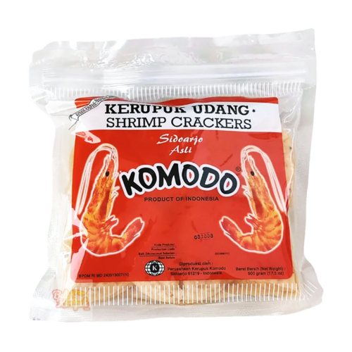 Komodo Foods Shrimp Crackers (Kerupuk Udang) – Authentic Indonesian Delicacy Made from Fresh Shrimp