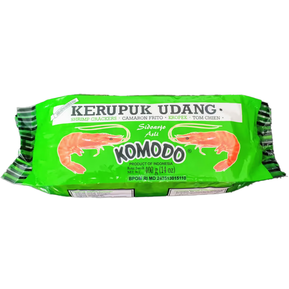 Komodo Foods Shrimp Crackers – Authentic Indonesian Delicacy Made from Fresh Shrimp