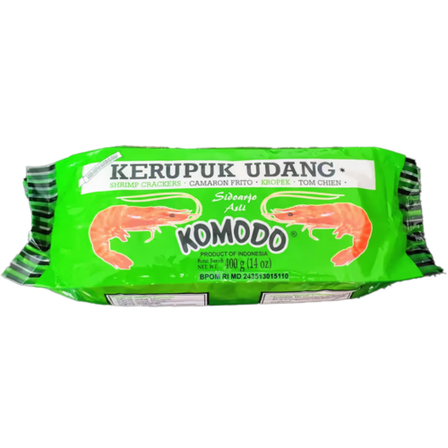 Komodo Foods Shrimp Crackers (Kerupuk Udang) – Authentic Indonesian Delicacy Made from Fresh Shrimp