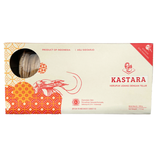 Komodo Foods Kastara Shrimp Crackers (Kerupuk Udang) – Authentic Indonesian Delicacy Made from Fresh Shrimp