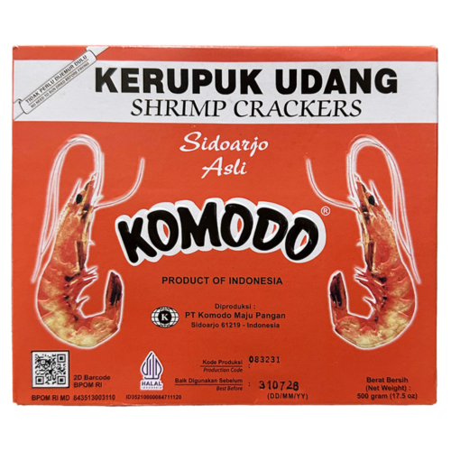 Komodo Foods Shrimp Crackers (Kerupuk Udang) – Authentic Indonesian Delicacy Made from Fresh Shrimp