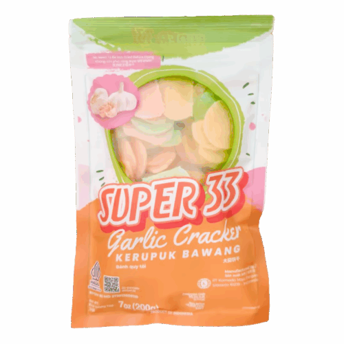 Kerupuk Bawang Putih Komodo Foods Super 33 – Camilan Renyah dan Gurih dengan Rasa Bawang Putih yang Lezat