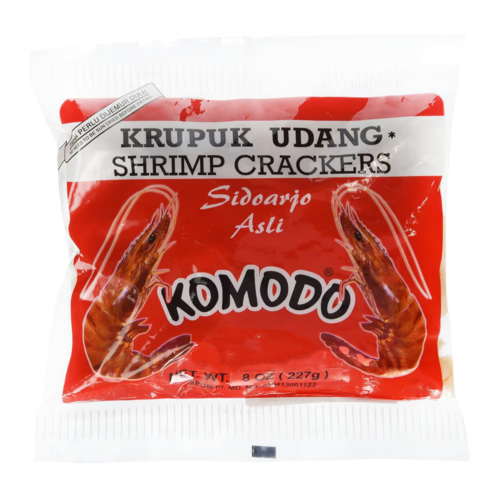 Komodo Foods Shrimp Crackers (Kerupuk Udang) – Authentic Indonesian Delicacy Made from Fresh Shrimp